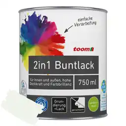 toom Baumarkt toom 2in1 Buntlack edelweiß seidenmatt 750 ml Angebot