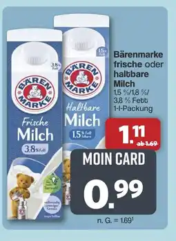 Famila Nord West Bärenmarke frische oder Haltbare Milch Angebot