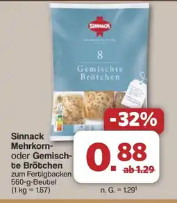 Famila Nord West Sinnack Mehrkorn- oder Gemisch- te Brötchen Angebot