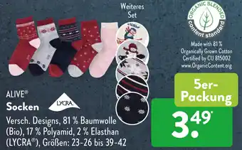 Aldi Süd Alive Socken Angebot