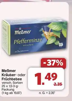 Famila Nord West Meẞmer Kräuter- oder Früchtetee Angebot