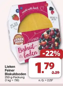 Famila Nord West Lieken Feiner Biskuitboden Angebot