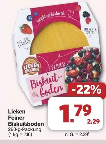 Famila Nord West Lieken Feiner Biskuitboden Angebot