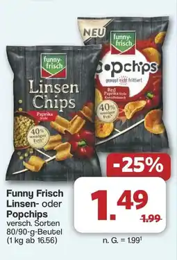 Famila Nord West Funny Frisch Linsen- oder Popchips Angebot