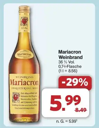 Famila Nord West Mariacron Weinbrand Angebot