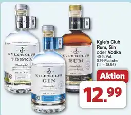 Famila Nord West Kyle's Club Rum, Gin oder Vodka Angebot