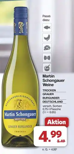 Famila Nord West Martin Schongauer Weine TROCKEN GRAUER BURGUNDER DEUTSCHLAND Angebot