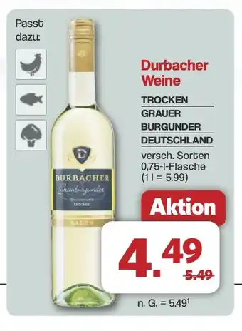 Famila Nord West Durbacher Weine TROCKEN GRAUER BURGUNDER DEUTSCHLAND Angebot