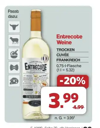 Famila Nord West Entrecote Weine TROCKEN CUVÉE FRANKREICH Angebot