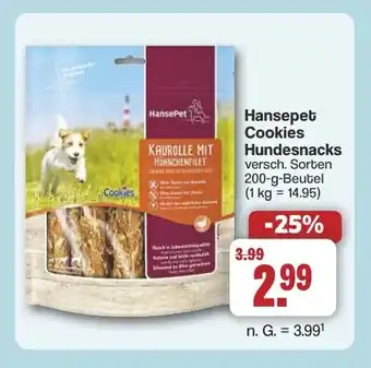 Famila Nord West Hansepet Cookies Hundesnacks Angebot
