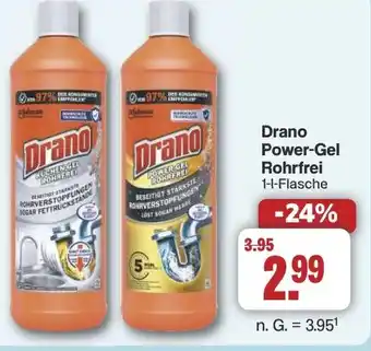 Famila Nord West Drano Power-Gel Rohrfrei Angebot