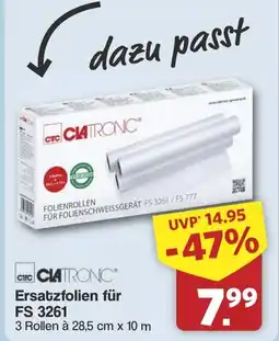 Famila Nord West CHIC CLATRONIC Ersatzfolien für FS 3261 Angebot