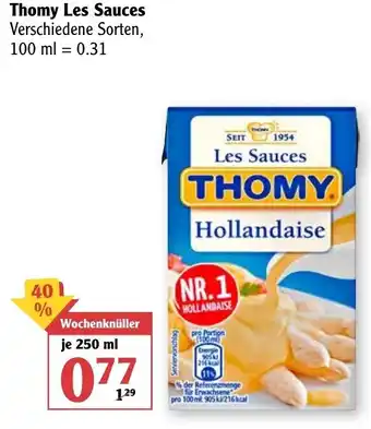 Globus Thomy Les Sauces 250ml Angebot