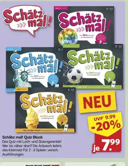 Famila Nord West Schätz mal! Quiz Block Angebot