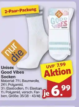 Famila Nord West Unisex Good Vibes Socken Angebot