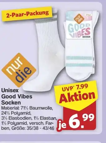 Famila Nord West Unisex Good Vibes Socken Angebot