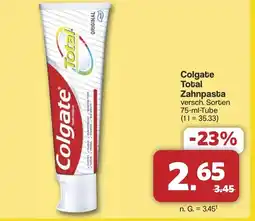 Famila Nord West Colgate Total Zahnpasta Angebot