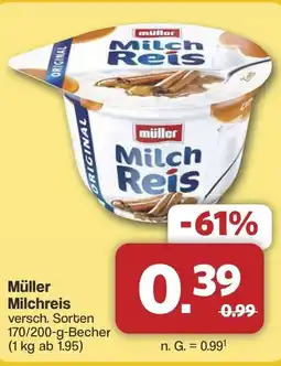 Famila Nord West Müller Milchreis Angebot