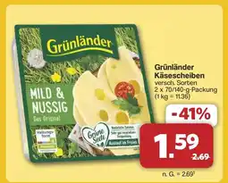 Famila Nord West Grünländer Käsescheiben Angebot