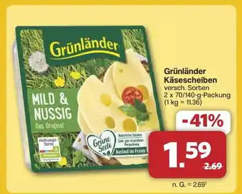 Famila Nord West Grünländer Käsescheiben Angebot