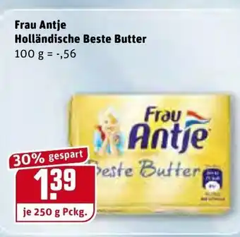 REWE Frau Antje Holländische Beste Butter 100g Angebot