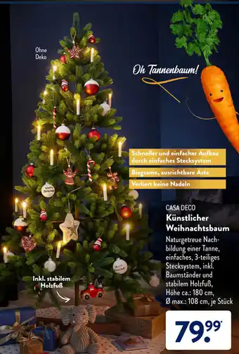 Aldi Süd Casa Deco Künstlicher Weihnachtsbaum Angebot