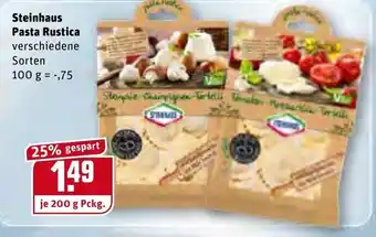 REWE Steinhaus Pasta Rustica 100g Angebot