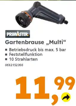 Globus Baumarkt PRIMASTER Gartenbrause,,Multi" Angebot