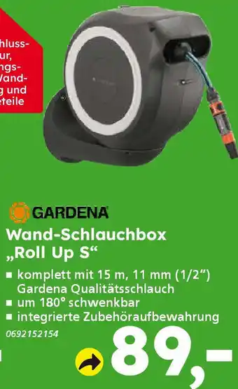 Globus Baumarkt GARDENA Wand-Schlauchbox ,,Roll Up S❝ Angebot