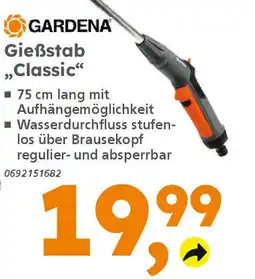 Globus Baumarkt GARDENA Gießstab ,,Classic" Angebot