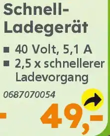 Globus Baumarkt PRIMASTER Schnell- Ladegerät Angebot