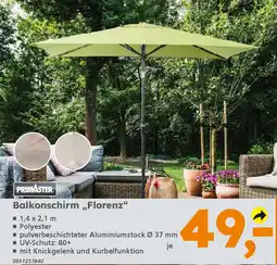Globus Baumarkt PRIMASTER Balkonschirm,,Florenz" Angebot