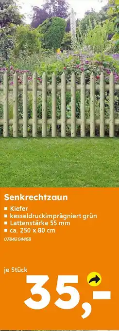 Globus Baumarkt Senkrechtzaun Angebot
