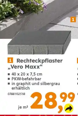 Globus Baumarkt 1 Rechteckpflaster ,Vero Maxx" Angebot