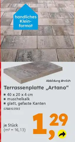 Globus Baumarkt Terrassenplatte „,Artano" Angebot