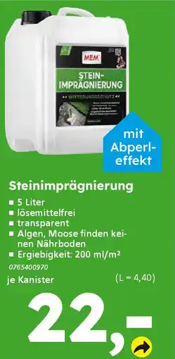 Globus Baumarkt Steinimprägnierung Angebot