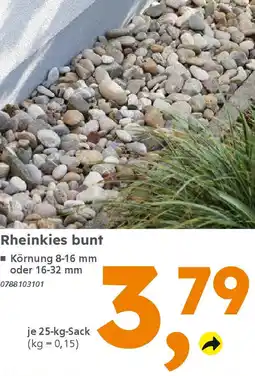 Globus Baumarkt Rheinkies bunt Angebot