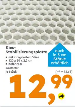 Globus Baumarkt Kies- Stabilisierungsplatte Angebot