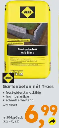 Globus Baumarkt SAKRET Gartenbeton mit Trass Angebot