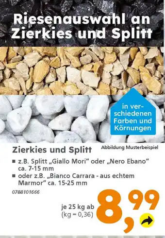 Globus Baumarkt Zierkies und Splitt Angebot