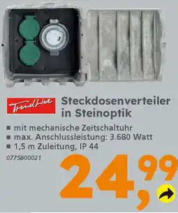 Globus Baumarkt TrendLine Steckdosenverteiler in Steinoptik Angebot
