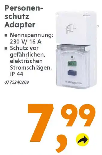 Globus Baumarkt Personenschutz Adapter Angebot