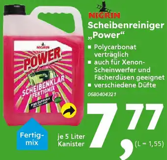 Globus Baumarkt NIGRIN Scheibenreiniger "Power" Angebot
