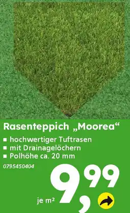 Globus Baumarkt Rasenteppich „Moorea❝ Angebot