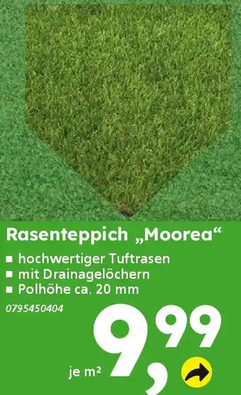 Globus Baumarkt Rasenteppich „Moorea❝ Angebot