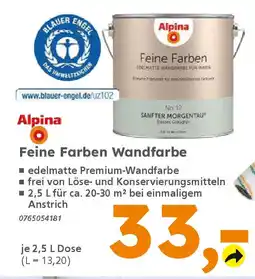 Globus Baumarkt Alpina Feine Farben Wandfarbe Angebot