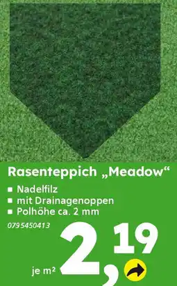 Globus Baumarkt Rasenteppich „Meadow“ Angebot