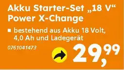 Globus Baumarkt Einhell Akku Starter-Set „,18 V❝ Power X-Change Angebot