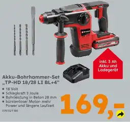 Globus Baumarkt Einhell Akku-Bohrhammer-Set ,,TP-HD 18/28 LI BL+4" Angebot