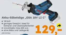 Globus Baumarkt BOSCH Akku-Säbelsäge „GSA 18V LI C“ Angebot